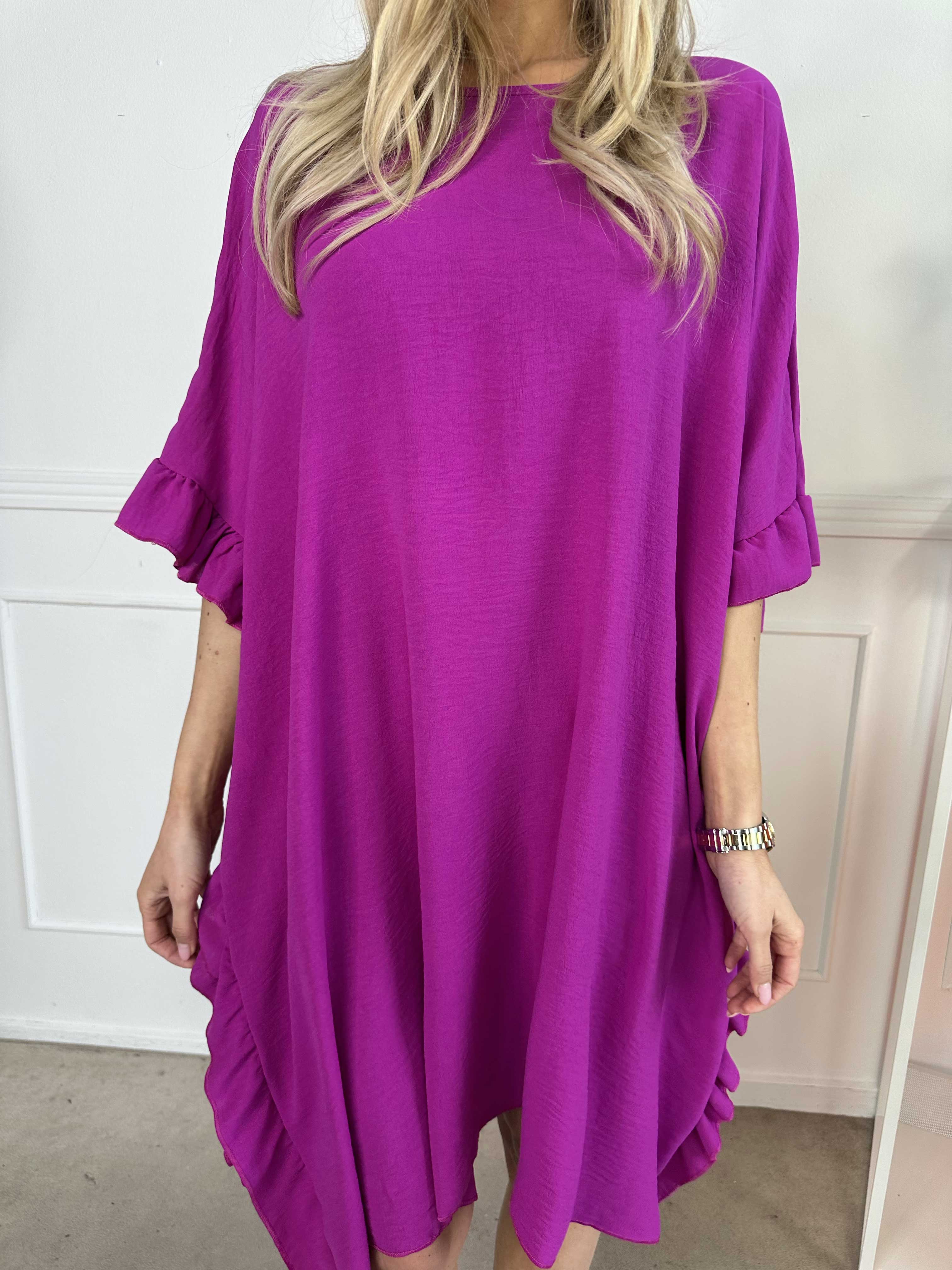 Cille - Söt tunika med volanger i sidorna